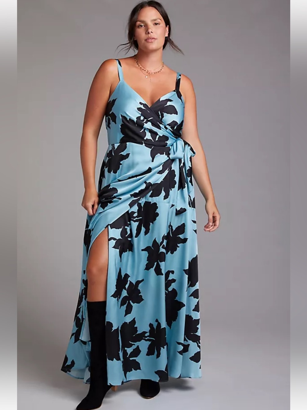 Hutch floral wrap maxi dress